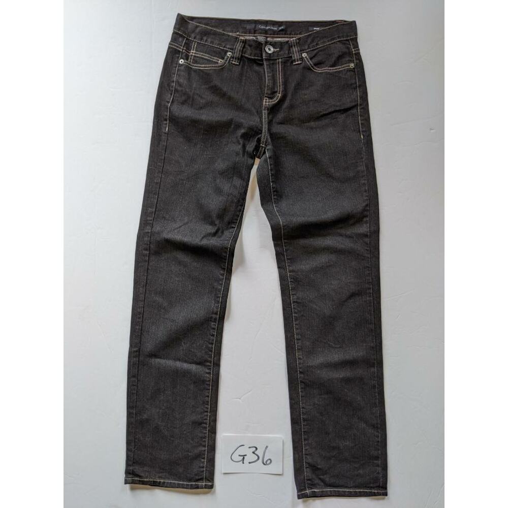 Calvin Klein Black Jeans Size 10 Skinny Stretch Womens -0820G36